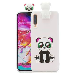 For Galaxy A7 (2018) / A750 Cartoon Shockproof TPU Protective Case with Holder(Panda)