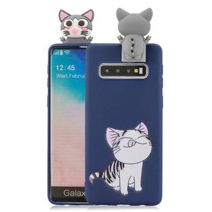 For Galaxy Note 8 Cartoon Shockproof TPU Protective Case with Holder(Cat)