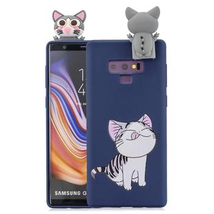 For Galaxy Note 9 Cartoon Shockproof TPU Protective Case with Holder(Cat)