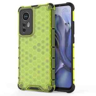 For Xiaomi 12 5G Shockproof Honeycomb PC + TPU Phone Case(Green)