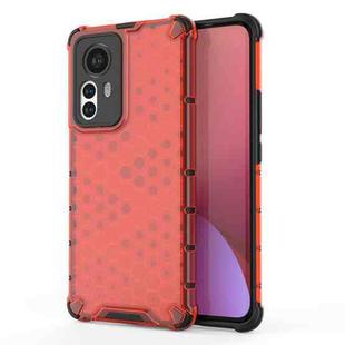 For Xiaomi 12 Pro Shockproof Honeycomb PC + TPU Phone Case(Red)