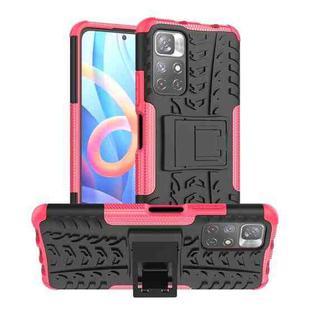 For Xiaomi Redmi Note 11 5G Tire Texture TPU + PC Phone Case(Pink)