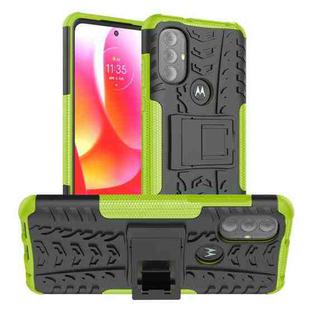 For Motorola Moto G Power 2022 Tire Texture TPU + PC Phone Case(Green)