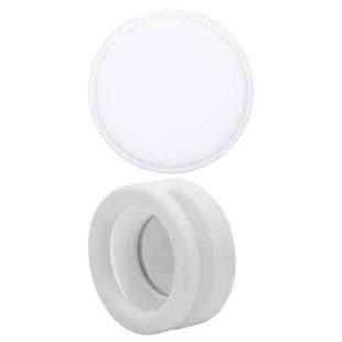 Pet Collar Anti-scratch Shockproof Silicone Case For AirTag, Size:35.9x35.9x19.2mm(White)