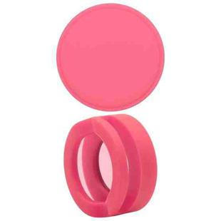 Pet Collar Anti-scratch Shockproof Silicone Case For AirTag, Size:34.1x34.1x18.2mm(Pink)