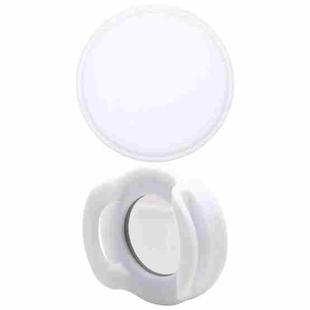 Pet Collar Anti-scratch Shockproof Silicone Case For AirTag, Size:34.1x34.1x17.2mm(White)