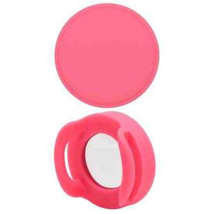 Pet Collar Anti-scratch Shockproof Silicone Case For AirTag, Size:34.1x34.1x17.2mm(Pink)