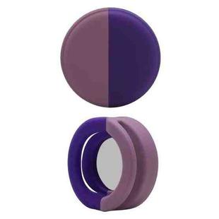 Pet Collar Anti-scratch Shockproof Silicone Case For AirTag, Size:34x34x17.3mm(Taro Purple)