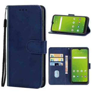 Leather Phone Case For Cricket Dream 5G/AT&A Radiant Max 5G(Blue)