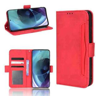 For Motorola Moto G71 5G Skin Feel Calf Pattern Leather Phone Case(Red)