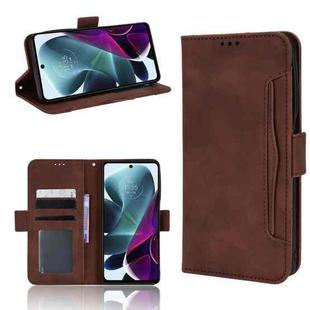 For Motorola Moto G200 5G / S30 Skin Feel Calf Pattern Leather Phone Case(Brown)