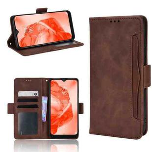 For TCL 205 Skin Feel Calf Pattern Leather Phone Case(Brown)