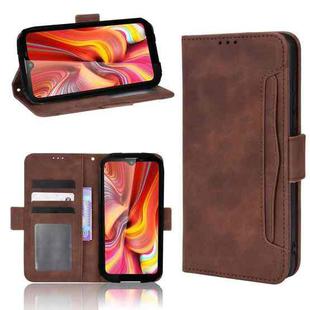 For Doogee S96 Pro Skin Feel Calf Pattern Leather Phone Case(Brown)