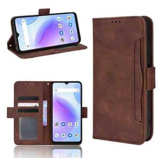 For Umidigi A11s Skin Feel Calf Pattern Leather Phone Case(Brown)