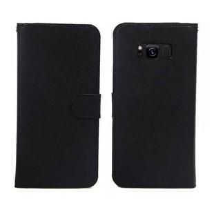 For Samsung Galaxy S8 Cross Texture Detachable Leather Phone Case(Black)