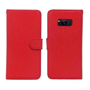 For Samsung Galaxy S8+ Cross Texture Detachable Leather Phone Case(Red)