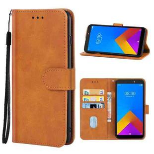 Leather Phone Case For Itel A55(Brown)