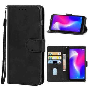 Leather Phone Case For Itel S33(Black)