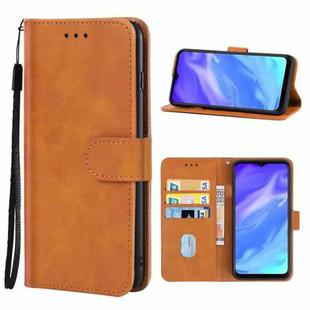 Leather Phone Case For Itel Vision 1 Pro(Brown)