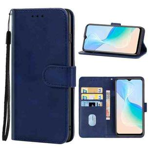 Leather Phone Case For vivo Y33T(Blue)