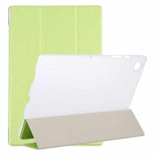 For Samsung Galaxy Tab A8 10.5 2021 X200 / X205 Silk Texture 3-fold Leather Tablet Case(Green)