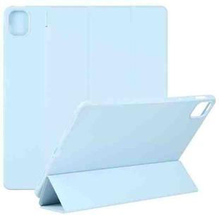 For Xiaomi Mi Pad 5 TPU Three-fold Leather Tablet Case(Sky Blue)