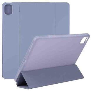 For Xiaomi Mi Pad 5 TPU Three-fold Leather Tablet Case(Purple)