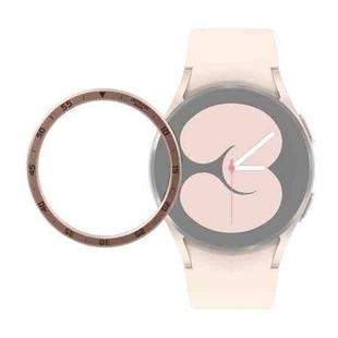 For Samsung Galaxy Watch4 40mm Smart Watch Time Steel Bezel Ring(Rose Gold)