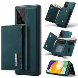 For Samsung Galaxy A53 5G DG.MING M1 Series 3-Fold Multi Card Wallet  Phone Case(Green)