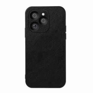 For Honor 60 SE Two-color Litchi Texture Phone Case(Black)