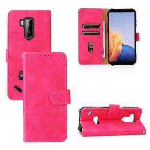 For Ulefone Armor X9 Skin Feel Magnetic Buckle Calf Texture PU Phone Case(Rose Red)