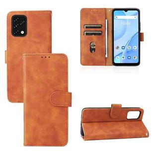 For Umidigi Power 5S Skin Feel Magnetic Buckle Calf Texture PU Phone Case(Brown)
