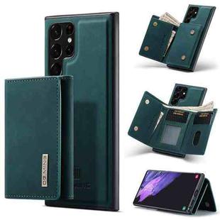 For Samsung Galaxy S22 Ultra 5G DG.MING M1 Series 3-Fold Multi Card Wallet Phone Case(Green)