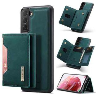 For Samsung Galaxy S22 5G DG.MING M2 Series 3-Fold Multi Card Bag Back Cover Phone Case(Green)