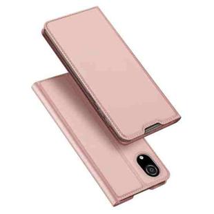 For Samsung Galaxy A03 Core DUX DUCIS Skin Pro Series Horizontal Flip Leather Phone Case(Rose Gold)