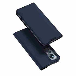 For Xiaomi 12 / 12X / 12S DUX DUCIS Skin Pro Series Horizontal Flip Leather Phone Case(Blue)
