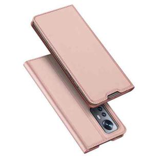 For Xiaomi 12 / 12X / 12S DUX DUCIS Skin Pro Series Horizontal Flip Leather Phone Case(Rose Gold)