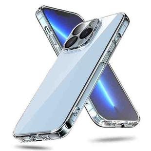 For iPhone 13 Pro Max Crystal Shield Series TPU + Glass Phone Case (Transparent)
