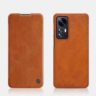 For Xiaomi Redmi Note 11 5G / 11T 5G / Poco M4 Pro 5G / 11S 5G NILLKIN QIN Series Crazy Horse Texture Leather Phone Case(Brown)