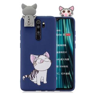 For Xiaomi Redmi Note 8 Pro Cartoon Shockproof TPU Protective Case with Holder(Cat)