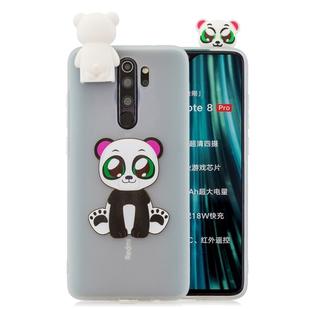 For Xiaomi Redmi Note 8 Pro Cartoon Shockproof TPU Protective Case with Holder(Panda)