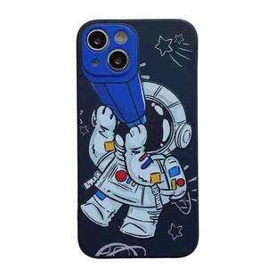 For iPhone 13 Aerospace Pattern TPU Phone Case(Astronaut Blue)