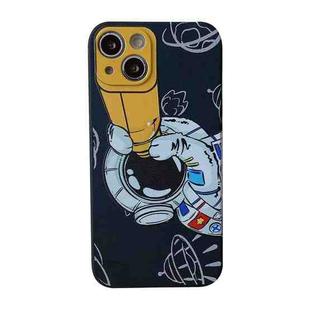 For iPhone 13 Pro Max Aerospace Pattern TPU Phone Case (Astronaut Black)