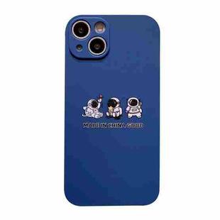 For iPhone 12 Aerospace Pattern TPU Phone Case(Astronaut Buddy Blue)