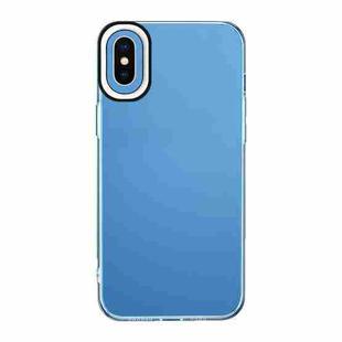 For iPhone XS Max Transparent Silicone Case(Black and White)