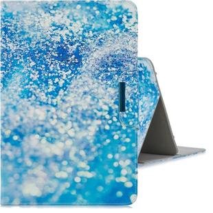 For 7 inch Tablet PC Universal Colored Drawing Horizontal Flip PU Leather Case with Holder & Card Slot(Blue Sand)