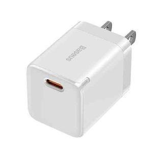 Baseus CCGN010202 30W USB-C / Type-C GaN3 Fast Charger, US Plug(White)