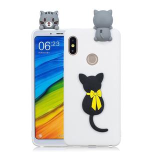 For Xiaomi Redmi Note 5 Pro 3D Cartoon Pattern Shockproof TPU Protective Case(Little Black Cat)