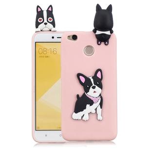 For Xiaomi Redmi 4X 3D Cartoon Pattern Shockproof TPU Protective Case(Cute Dog)