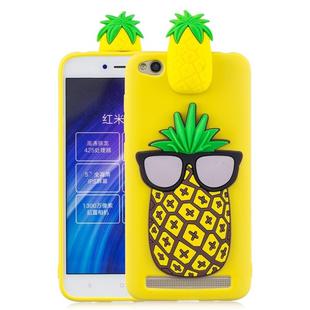 For Xiaomi Redmi 5A 3D Cartoon Pattern Shockproof TPU Protective Case(Big Pineapple)